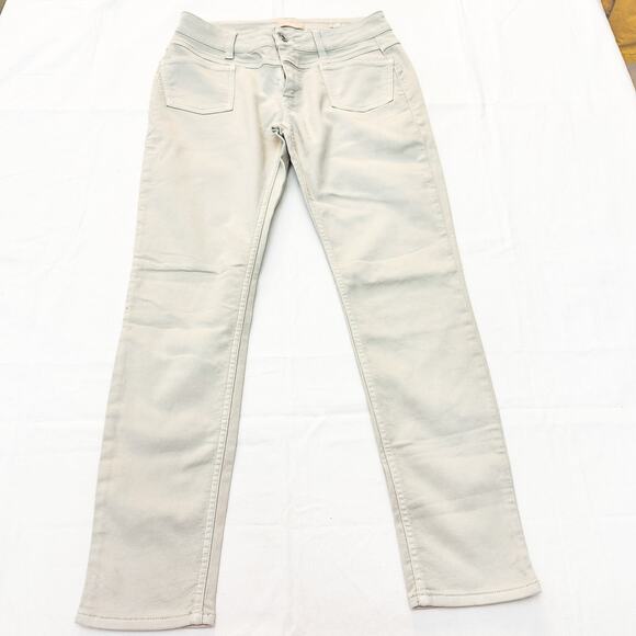 Closed Skinny Khaki Cream Zip Fly Light Wash Denim Jeans Zip Fly Size 26 - Picture 2 of 8